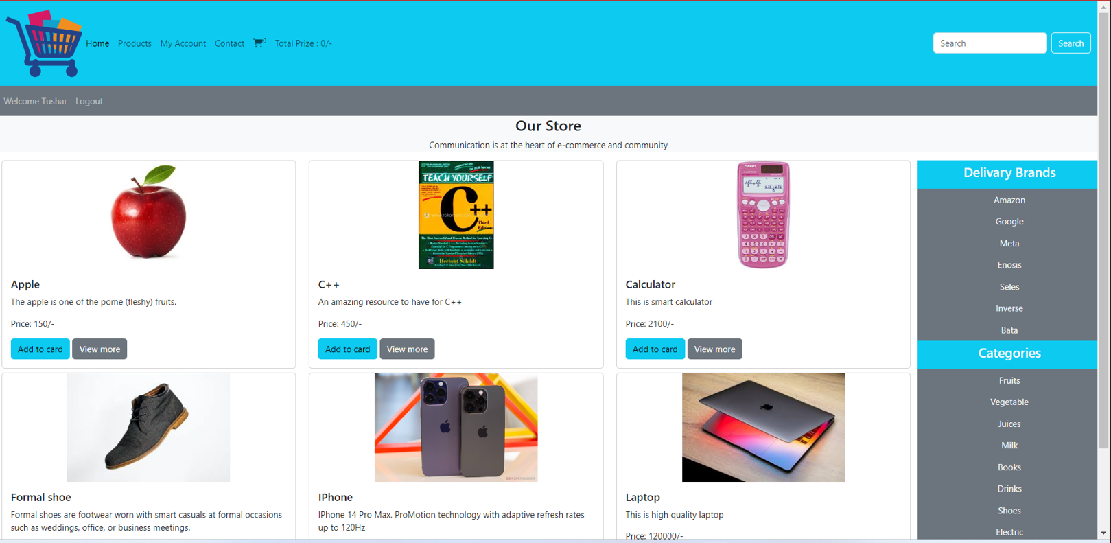 E Commerce Project